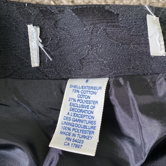 Jacquard Black Aline skirt with sash ribbon - Picture 4 of 5